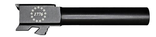 Combat Armory 9mm Match Grade Barrel for Glock 19, Threaded, 1776 Logo