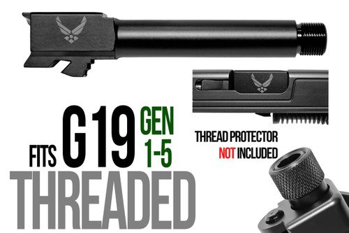 Combat Armory 9mm Match Grade Barrel for Glock 19, Air Force Logo