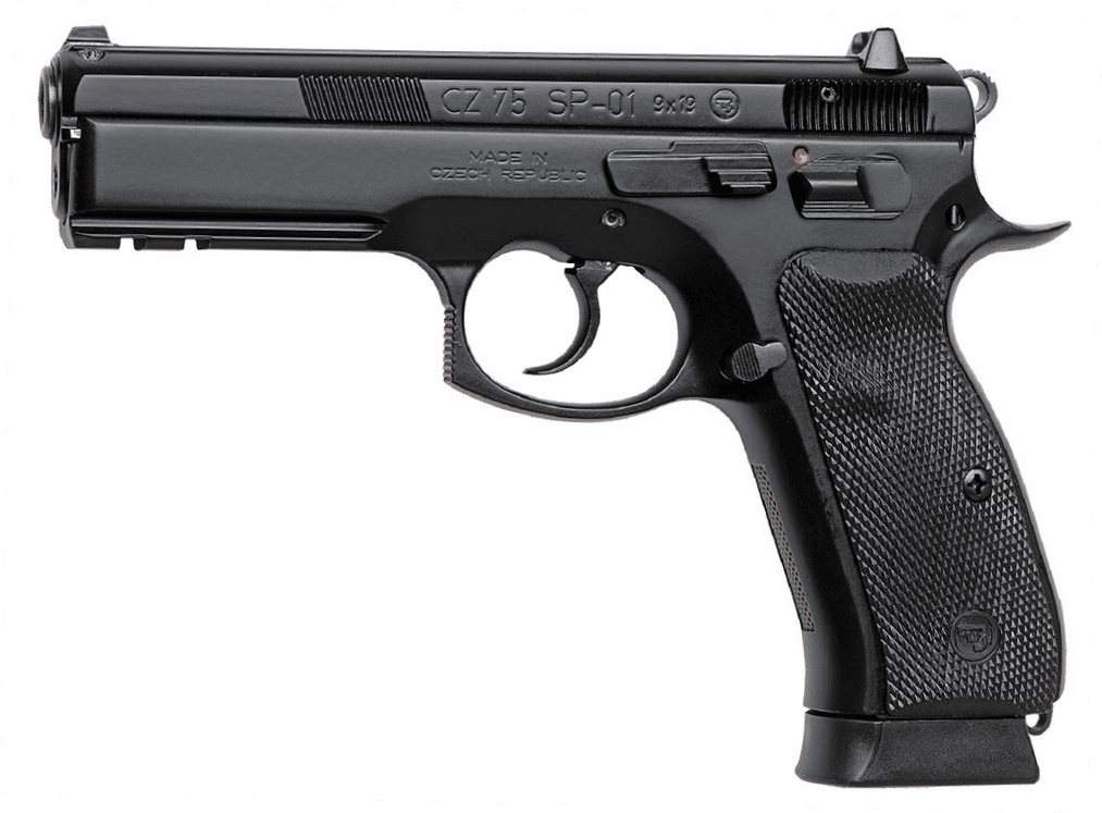 CZ 75 SP-01 9mm 4.6" Barrel 18-Rounds Night Sights