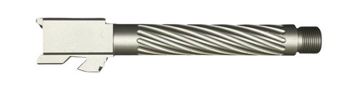 9mm Match Diamond Weave Barrel for Glock 19, Threaded, Gold