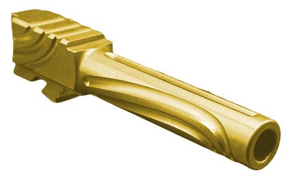 9mm Match Titan 6 Series Barrel for Glock 19, Threaded, Gold