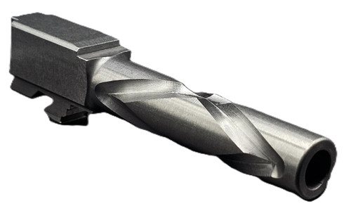 9mm Match X-Twist Barrel for Glock 19, Threaded, Naked Stainless Steel