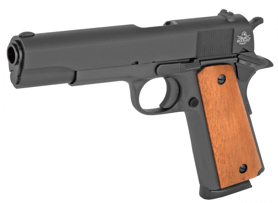 Rock Island Armory GI Standard FS .45 ACP 5" Barrel 8-Rounds Wood Grips - view 2