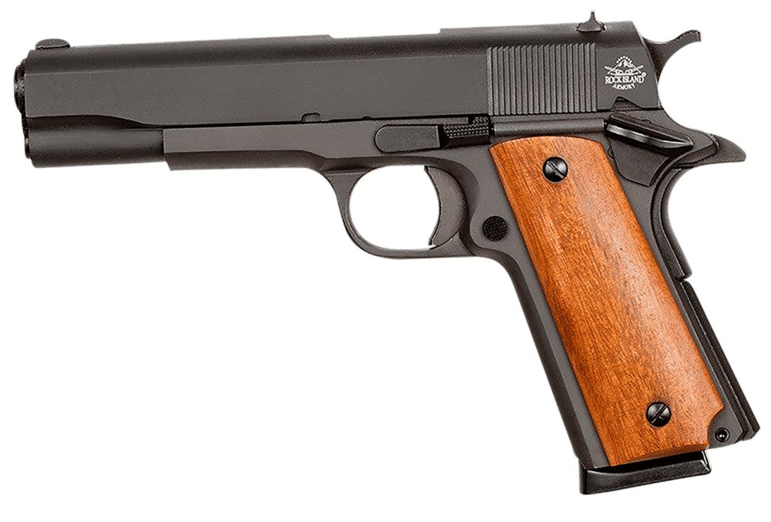 Rock Island Armory GI Standard FS .45 ACP 5" Barrel 8-Rounds Wood Grips - view 3