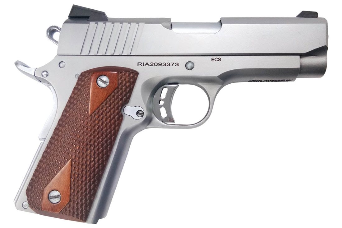 Rock Island Armory Rock Standard CS Stainless .45 ACP 3.63" Barrel 7-Rounds Wood Grips