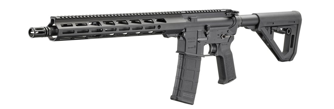 Ruger Harrier 28600 AR-15 5.56 NATO Semi-Auto Rifle — 16.1" Barrel, Magpul Stock & Grip, 15" M-Lok Handguard, 30-Round