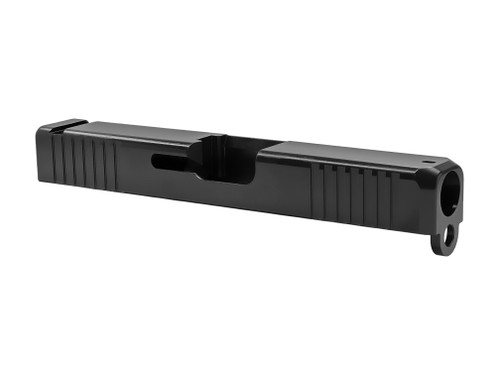 Complete Slide for Glock 19 Gen3, Rounded Edges Tapered Nose, Black Nitride