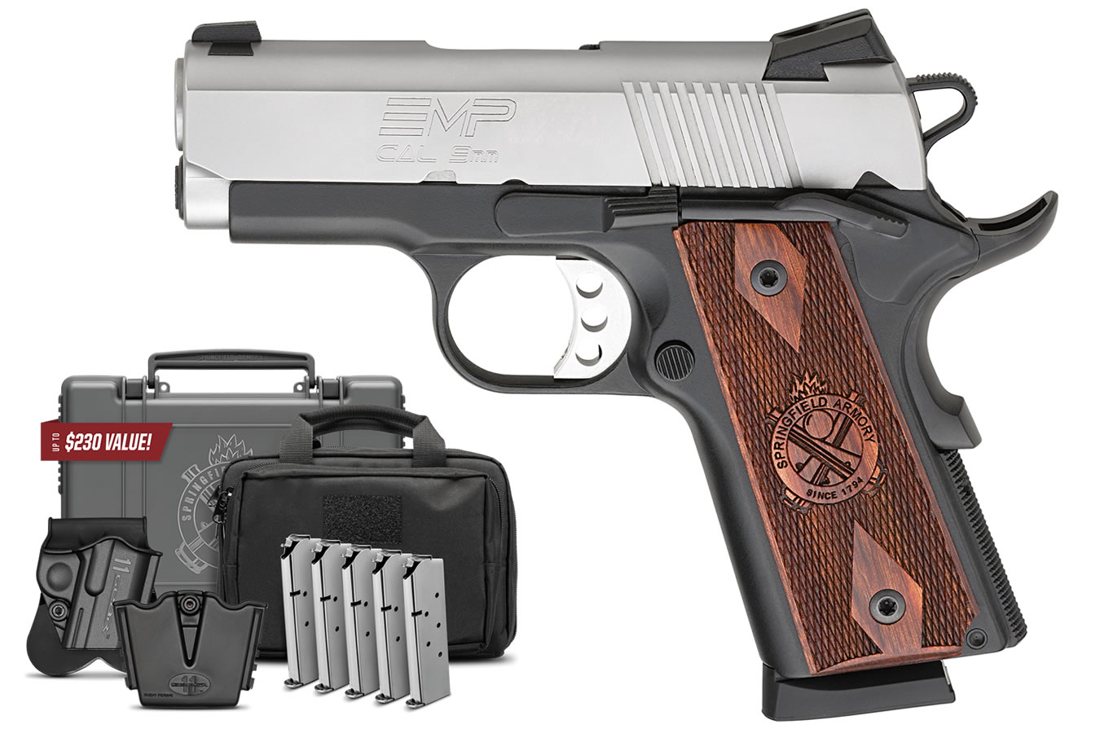 Springfield Armory 1911 EMP 9mm Bi-Tone Pistol with Instant Gear Up Package