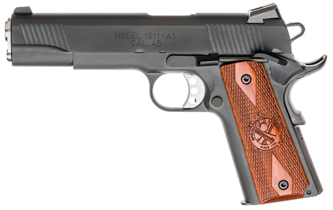 Springfield Armory 1911 Loaded Parkerized 45 ACP Gear Up Package with 5 Magazines and Range Bag