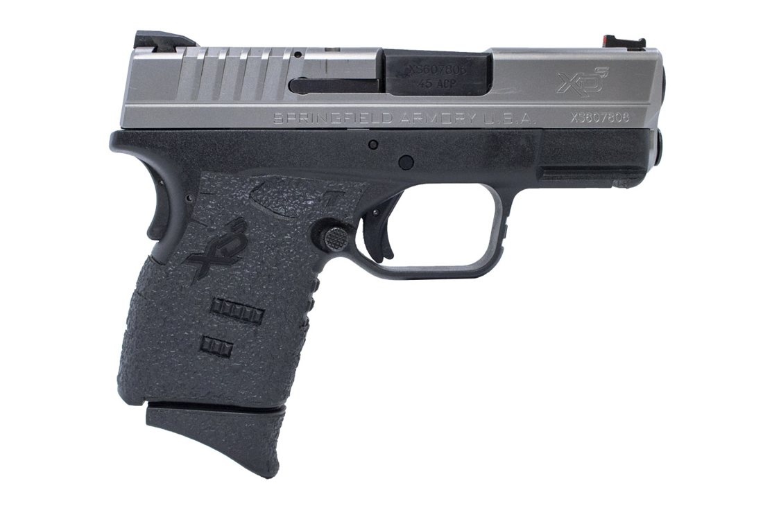 Springfield Armory XDS 3.3 45 ACP Stainless Pistol with Stippling on Grip (Manufacturer Sample)