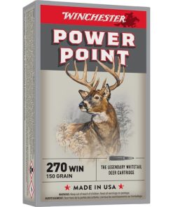 Real Winchester Power Point 270 Winchester Ammo 150 Grain Jacketed Soft Point 200rounds