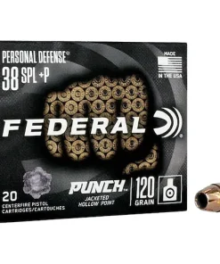 Shop Federal Personal Defense Punch 38 Special +P Ammo 120 Grain Jacketed Hollow Point 200