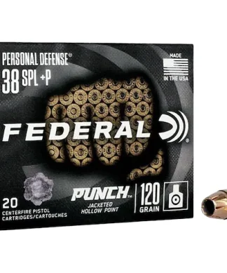 Federal Personal Defense Punch 38 Special +P Ammo 120 Grain Jacketed Hollow Point 200 Direct - Conway Hunting Supply | Firearms, Ammo & Gear