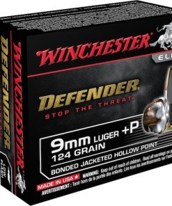 Real Winchester Defender 9mm Luger +P Ammo 124 Grain Winchester PDX1 Bonded Jacketed Hollow Point 200 rounds