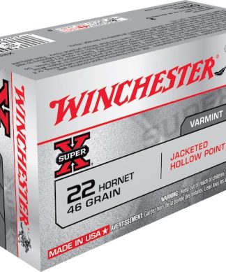 Buy Winchester Super X 22 Hornet Ammo 46 Grain Jacketed Hollow Point  200 rounds - Conway Hunting Supply | Firearms, Ammo & Gear