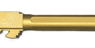 Fits Glock 17 9mm Match Chunky Spiral Fluted Threaded Barrel in Gold - Conway Hunting Supply | Firearms, Ammo & Gear