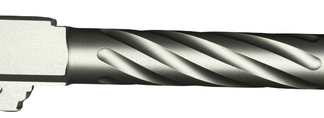 Fits Glock 19 9mm Match Chunky Spiral Fluted Barrel in Flat Gray - Conway Hunting Supply | Firearms, Ammo & Gear