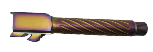 Fits Glock 17 9mm Match Thick Spiral Fluted Barrel in Plum - Conway Hunting Supply | Firearms, Ammo & Gear