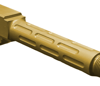 Fits Glock 19 9mm Match Titan 4 Series Barrel In Gold - Conway Hunting Supply | Firearms, Ammo & Gear