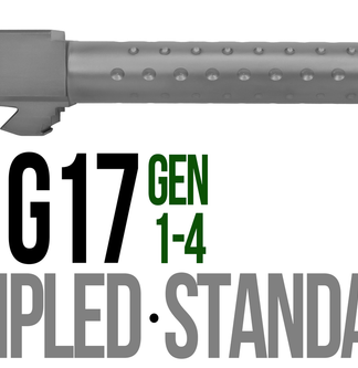 Fits Glock 17 9mm Match Thick Spiral Fluted Barrel  in Python - Conway Hunting Supply | Firearms, Ammo & Gear