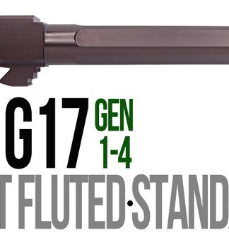 Fits Glock 17 9mm Match 5 Sided Flat Fluted Threaded Barrel in Python - Conway Hunting Supply | Firearms, Ammo & Gear