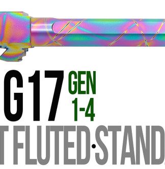 Fits Glock 19 9mm Match 5 Sided Flat Fluted Barrel in Plum - Conway Hunting Supply | Firearms, Ammo & Gear