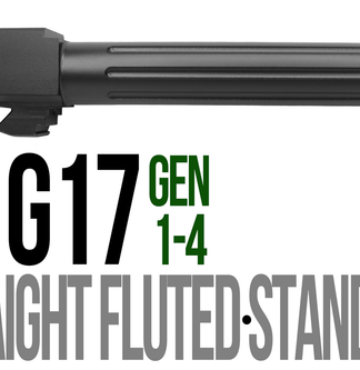 Fits Glock 17 9mm Match Straight Fluted Barrel Threaded in Black - Conway Hunting Supply | Firearms, Ammo & Gear