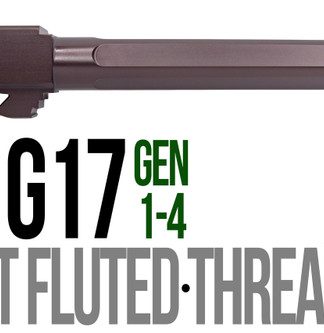 Fits Glock 17  9mm Match 5 Sided Flat Fluted  Grade Barrel in Plum - Conway Hunting Supply | Firearms, Ammo & Gear