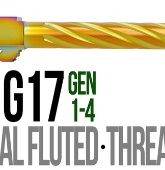 Fits Glock 17  9mm Match 5 Sided Flat Fluted Barrel in Flat Gray - Conway Hunting Supply | Firearms, Ammo & Gear