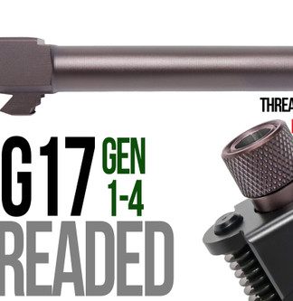 Fits Glock 19 9mm Match Straight Fluted Barrel Threaded in Plum - Conway Hunting Supply | Firearms, Ammo & Gear