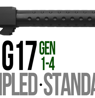 Fits Glock 17 9mm Match Straight Fluted Barrel in Black - Conway Hunting Supply | Firearms, Ammo & Gear