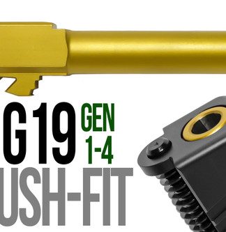 Fits Glock 19 9mm Match Golf Ball Dimpled Barrel - Conway Hunting Supply | Firearms, Ammo & Gear