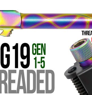 Fits Glock 19  9mm Match Barrel threaded in Plum - Conway Hunting Supply | Firearms, Ammo & Gear