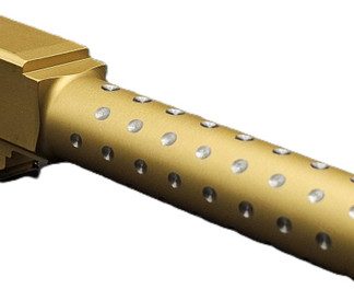 Fits Glock 19 9mm Match Diamond Weave Barrel 2 Tone in Gold - Conway Hunting Supply | Firearms, Ammo & Gear