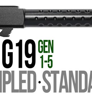 Fits Glock 19 9mm Match Thick Spiral Fluted Barrel in Dark Earth - Conway Hunting Supply | Firearms, Ammo & Gear