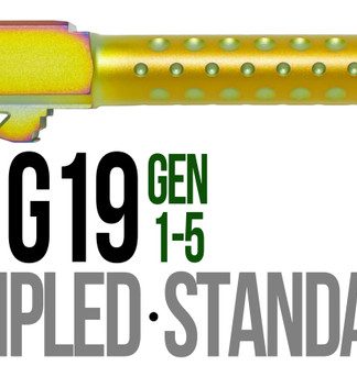 Fits Glock 19 9mm Match Thick Spiral Fluted Barrel in Chameleon - Conway Hunting Supply | Firearms, Ammo & Gear