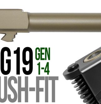 Fits Glock 19 9mm Match Straight Fluted Barrel in Dark Earth - Conway Hunting Supply | Firearms, Ammo & Gear