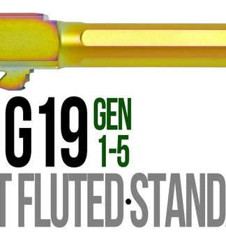 Fits Glock 19 9mm Match Straight Fluted Barrel Threaded in Chameleon - Conway Hunting Supply | Firearms, Ammo & Gear