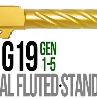 Fits Glock 19 9mm Match Thick Spiral Fluted Barrel  in Python - Conway Hunting Supply | Firearms, Ammo & Gear