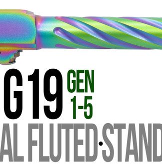 Fits Glock 17 9mm Match Thick Spiral Fluted Threaded  Barrel  in Radio Active - Conway Hunting Supply | Firearms, Ammo & Gear