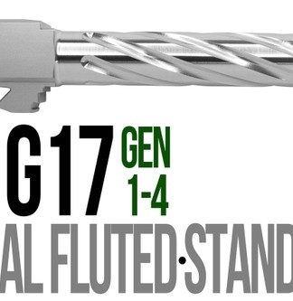 Fits Glock 17 9mm Match Thin Spiral Fluted Threaded Barrel  in Python - Conway Hunting Supply | Firearms, Ammo & Gear