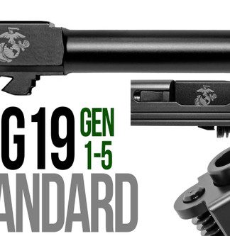Marines Logo Combat Armory barrel Fits Glock 19 9mm Flush Fit Barrel - Conway Hunting Supply | Firearms, Ammo & Gear