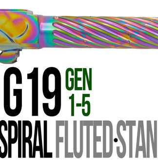 Fits Glock 19 9mm Match Thin Spiral Fluted Threaded Barrel  in Python - Conway Hunting Supply | Firearms, Ammo & Gear
