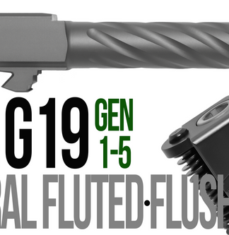 Fits Glock 19 9mm Thick Spiral Flush Fit Barrel in Dark Earth - Conway Hunting Supply | Firearms, Ammo & Gear