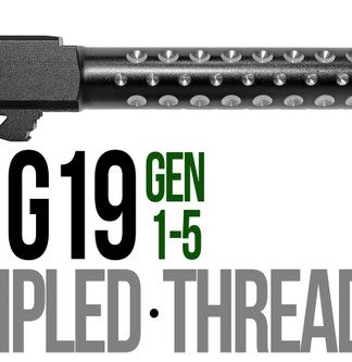 Fits Glock 19 9mm Match Thick Spiral Fluted Barrel 2 Tone - Conway Hunting Supply | Firearms, Ammo & Gear