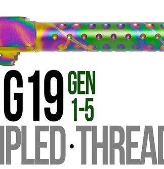 Fits Glock 19 9mm Match 5 Sided Flat Fluted Barrel Threaded in Python - Conway Hunting Supply | Firearms, Ammo & Gear
