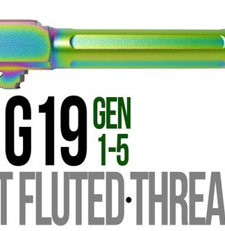Fits Glock 19 9mm Match Grade Barrel Golf Ball Dimpled in Radio Active - Conway Hunting Supply | Firearms, Ammo & Gear