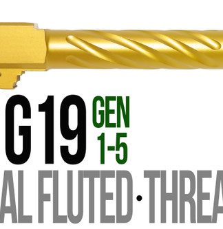 Fits Glock 19 9mm Match Golf Ball Dimpled Barrel Threaded in Radio Active - Conway Hunting Supply | Firearms, Ammo & Gear