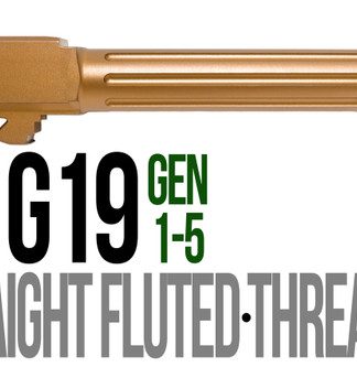 Fits Glock 19 9mm Match Grade Barrel Golf Ball Dimpled in Copper - Conway Hunting Supply | Firearms, Ammo & Gear
