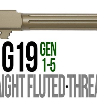 Fits Glock 19 9mm Match Golf Ball Dimpled Barrel Threaded in Python - Conway Hunting Supply | Firearms, Ammo & Gear